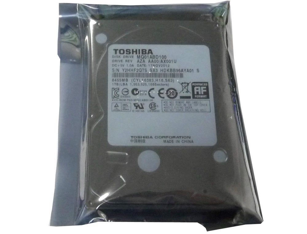 Toshiba slim 9.5MM 1 TB,5400RPM,SATA2,2.5" (MQ01ABD100) AF Hard Drive AX001U