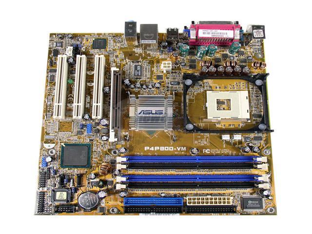 Asus Intel-865G Socket-478 DDR SATA 3.0Gbps Celeron Micro ATX Mother Board P4P800-VM