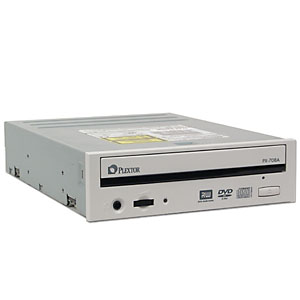 Plextor PX-708A 8X DVD+R, 4X DVD-R, 4X DVD+RW, 2X DVD-RW, 12X DVD-ROM IDE Internal Beige Drive