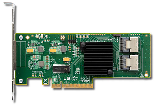 LSI SAS 9211-8i 6Gbps 8 Ports SAS/SATA 8-Port PCI-e raid controller - Card Only - Click Image to Close