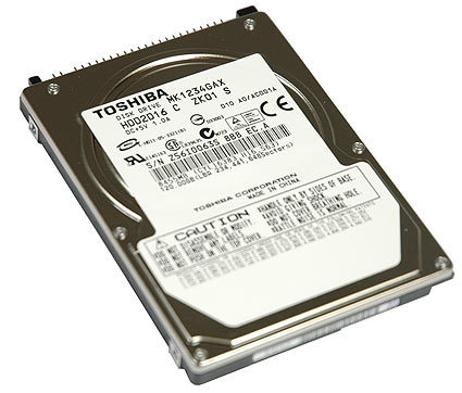 TOSHIBA MK1234GAX 120GB 5400 RPM 8MB Cache 2.5" ATA-6 Notebook Hard Drive -Bare Drive