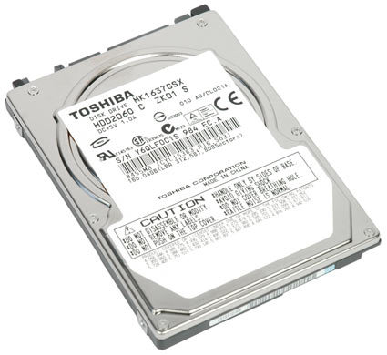 TOSHIBA MK1637GSX 160GB 5400 RPM 8MB Cache 2.5" SATA 3.0Gb/s Notebook Hard Drive