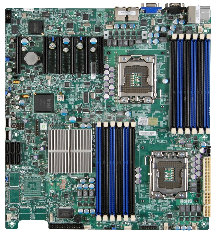 SUPERMICRO MBD-X8DTE-F-O Dual LGA 1366 Intel 5520 Extended ATX Dual Intel Xeon 5500/5600 Series Server Motherboard