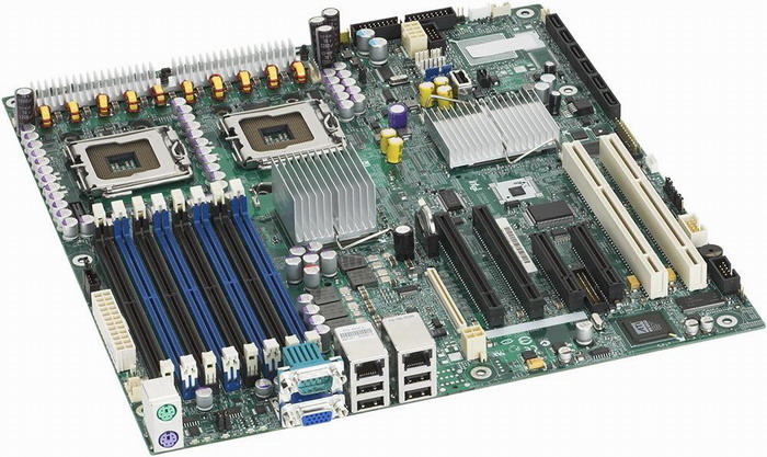 Intel S5000PSLSATAR SSI EEB 3.6 (Extended ATX) Server Motherboard Dual LGA 771 Intel 5000P