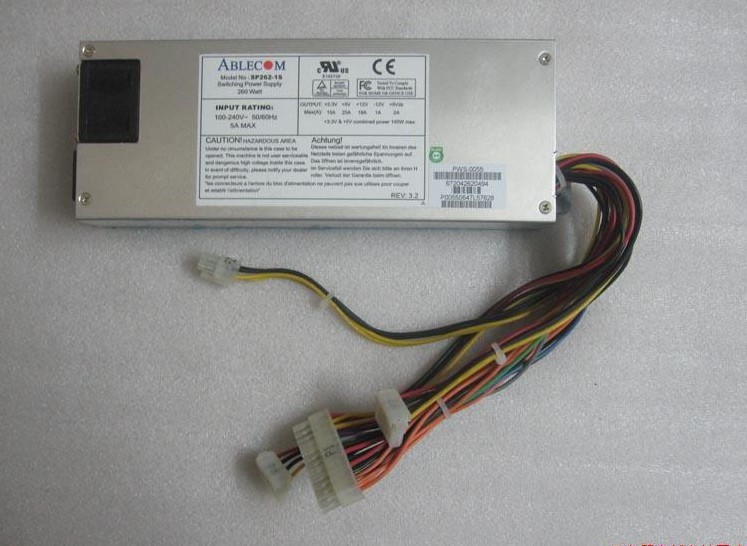 ABLECOM SP262-1S 260-watt 1U ATX Server Power Supply